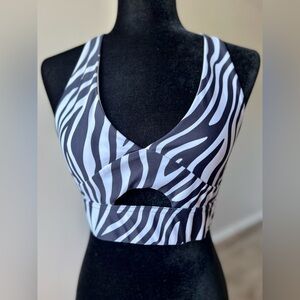 Zebra Print Sports Bra
